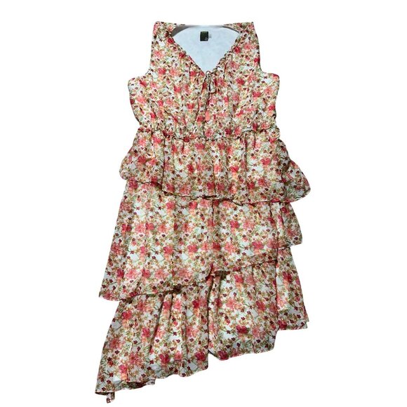 NWT TAYLOR Womens Sz 22W Floral Sleeveless Elastic Waist Lined Maxi Dress - Picture 10 of 10